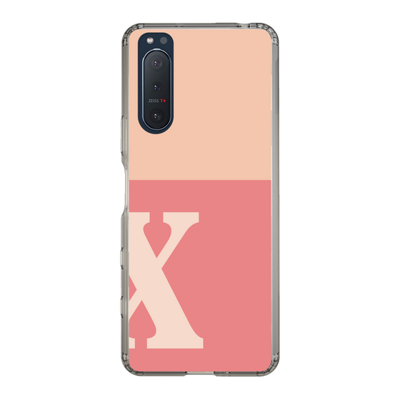 Slim Protection Case［ Original - initial two tone - X pink ］