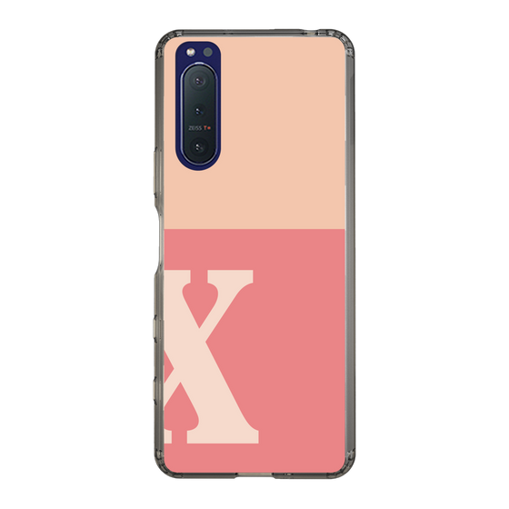 Slim Protection Case［ Original - initial two tone - X pink ］