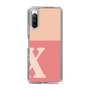 Slim Protection Case［ Original - initial two tone - X pink ］
