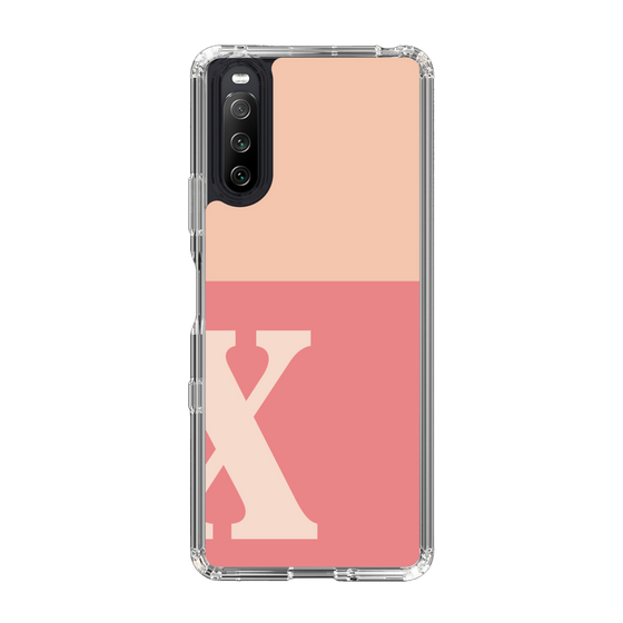 Slim Protection Case［ Original - initial two tone - X pink ］