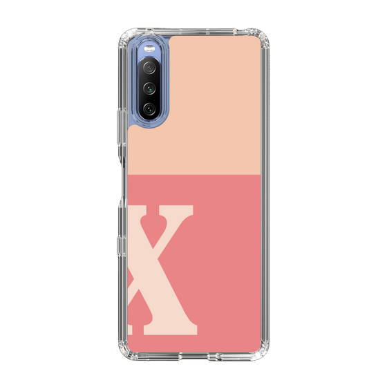 Slim Protection Case［ Original - initial two tone - X pink ］