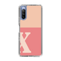 Slim Protection Case［ Original - initial two tone - X pink ］