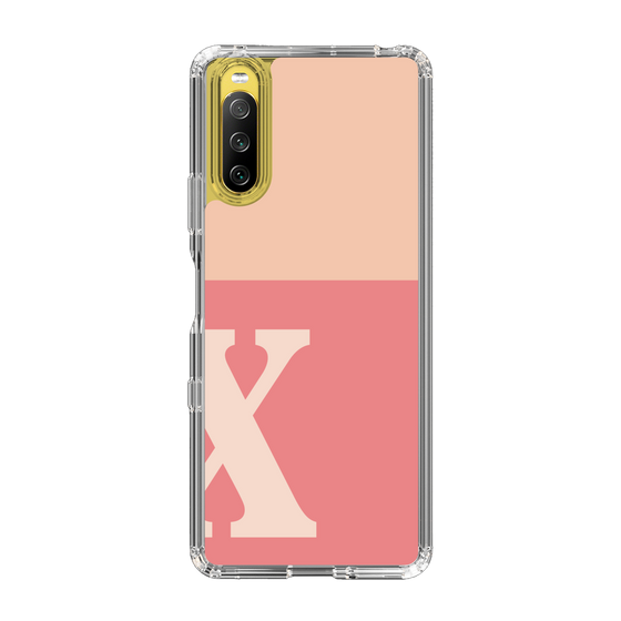Slim Protection Case［ Original - initial two tone - X pink ］