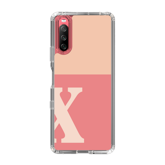 Slim Protection Case［ Original - initial two tone - X pink ］