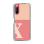Slim Protection Case［ Original - initial two tone - X pink ］