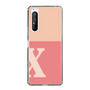 Slim Protection Case［ Original - initial two tone - X pink ］