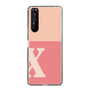 Slim Protection Case［ Original - initial two tone - X pink ］