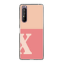 Slim Protection Case［ Original - initial two tone - X pink ］