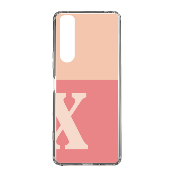 Slim Protection Case［ Original - initial two tone - X pink ］
