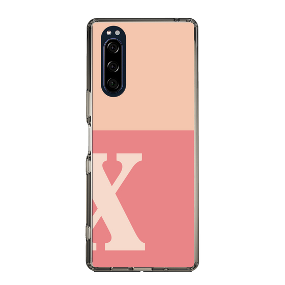 Slim Protection Case［ Original - initial two tone - X pink ］