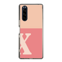 Slim Protection Case［ Original - initial two tone - X pink ］