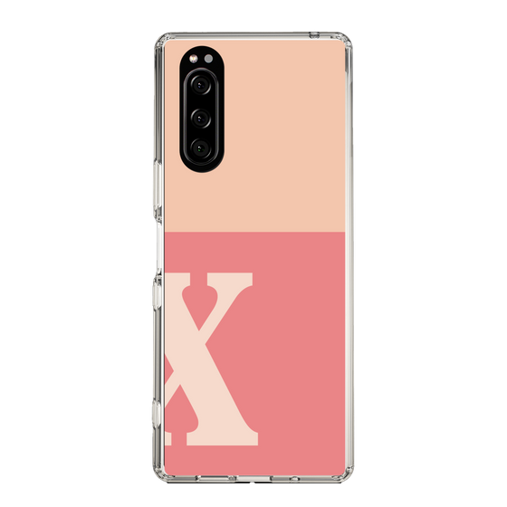 Slim Protection Case［ Original - initial two tone - X pink ］