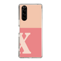 Slim Protection Case［ Original - initial two tone - X pink ］