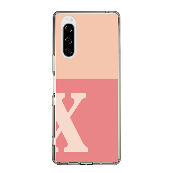 Slim Protection Case［ Original - initial two tone - X pink ］