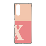 Slim Protection Case［ Original - initial two tone - X pink ］