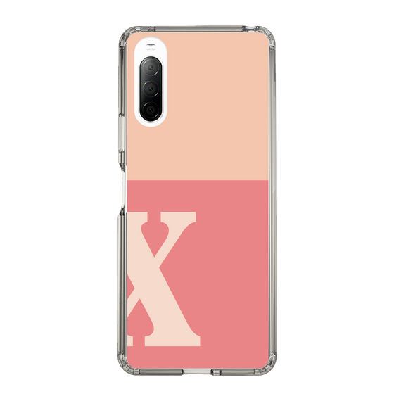 Slim Protection Case［ Original - initial two tone - X pink ］