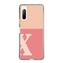Slim Protection Case［ Original - initial two tone - X pink ］