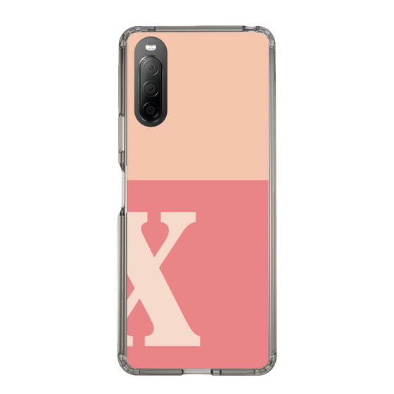 Slim Protection Case［ Original - initial two tone - X pink ］