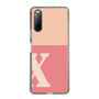 Slim Protection Case［ Original - initial two tone - X pink ］