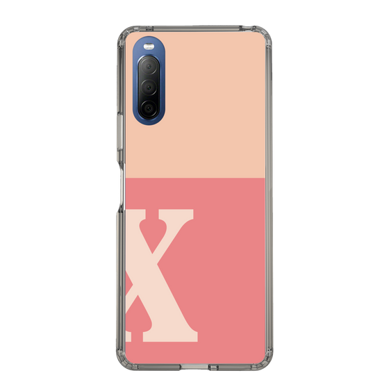 Slim Protection Case［ Original - initial two tone - X pink ］