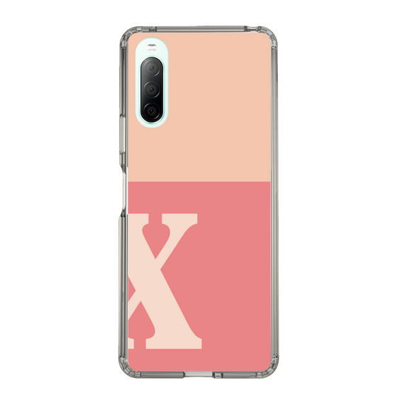 Slim Protection Case［ Original - initial two tone - X pink ］