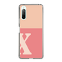 Slim Protection Case［ Original - initial two tone - X pink ］