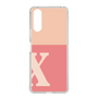 Slim Protection Case［ Original - initial two tone - X pink ］