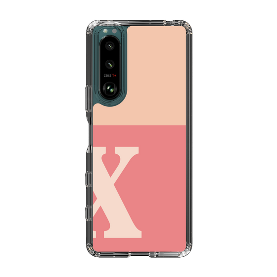 Slim Protection Case［ Original - initial two tone - X pink ］