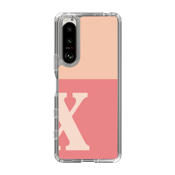 Slim Protection Case［ Original - initial two tone - X pink ］
