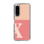 Slim Protection Case［ Original - initial two tone - X pink ］