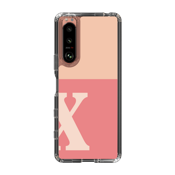 Slim Protection Case［ Original - initial two tone - X pink ］