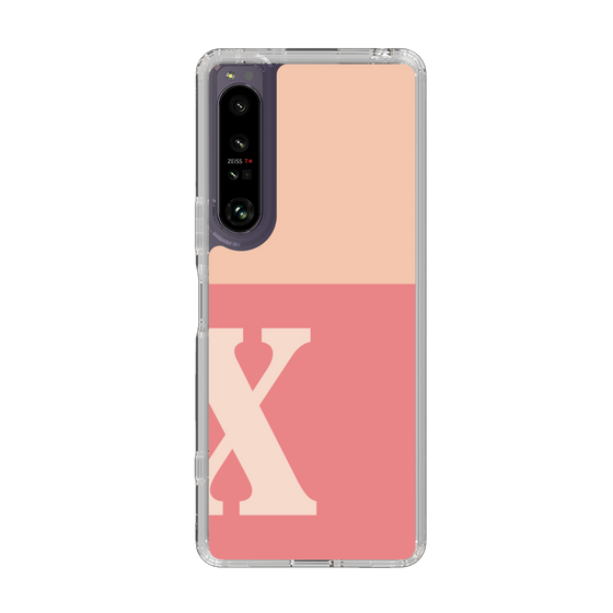 Slim Protection Case［ Original - initial two tone - X pink ］