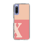 Slim Protection Case［ Original - initial two tone - X pink ］