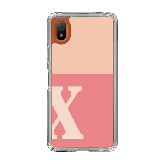 Slim Protection Case［ Original - initial two tone - X pink ］