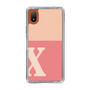 Slim Protection Case［ Original - initial two tone - X pink ］