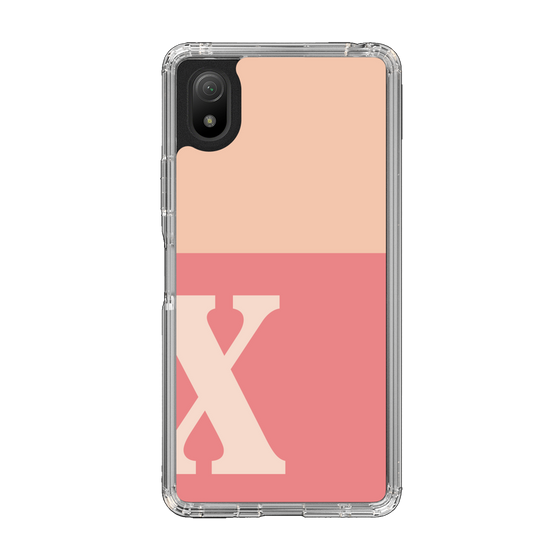 Slim Protection Case［ Original - initial two tone - X pink ］