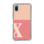 Slim Protection Case［ Original - initial two tone - X pink ］