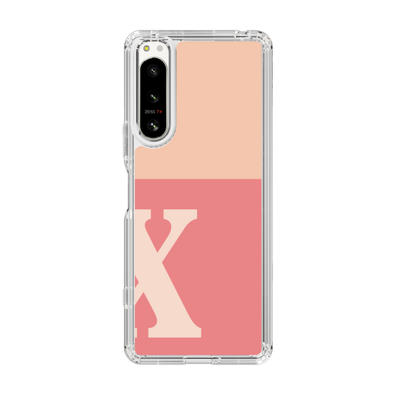 Slim Protection Case［ Original - initial two tone - X pink ］