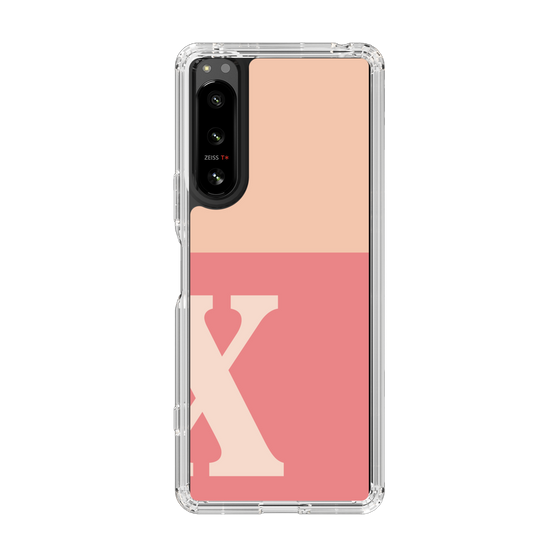Slim Protection Case［ Original - initial two tone - X pink ］