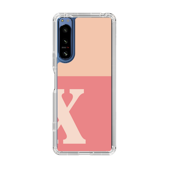Slim Protection Case［ Original - initial two tone - X pink ］