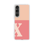 Slim Protection Case［ Original - initial two tone - X pink ］