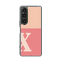 Slim Protection Case［ Original - initial two tone - X pink ］