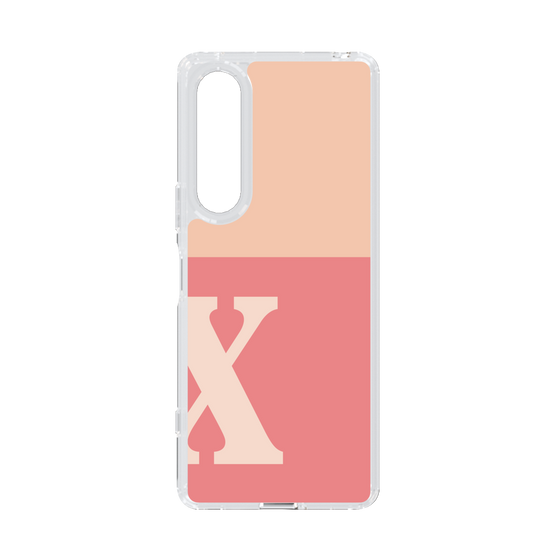 Slim Protection Case［ Original - initial two tone - X pink ］