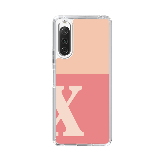 Slim Protection Case［ Original - initial two tone - X pink ］