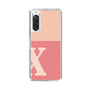 Slim Protection Case［ Original - initial two tone - X pink ］