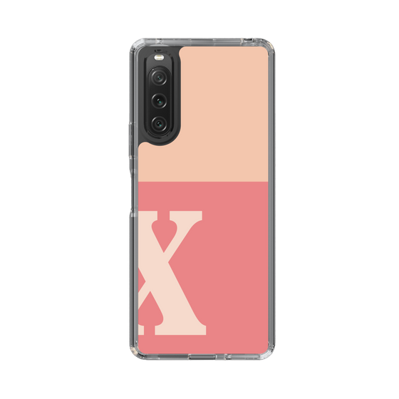 Slim Protection Case［ Original - initial two tone - X pink ］
