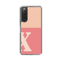 Slim Protection Case［ Original - initial two tone - X pink ］
