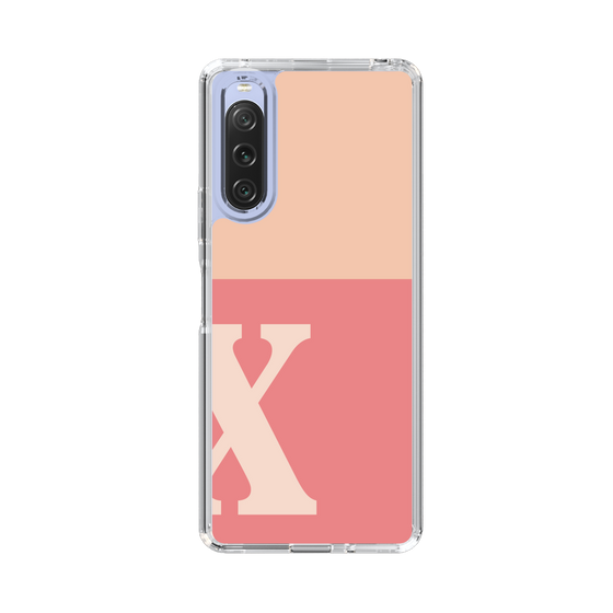 Slim Protection Case［ Original - initial two tone - X pink ］