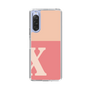 Slim Protection Case［ Original - initial two tone - X pink ］