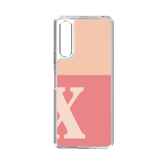 Slim Protection Case［ Original - initial two tone - X pink ］
